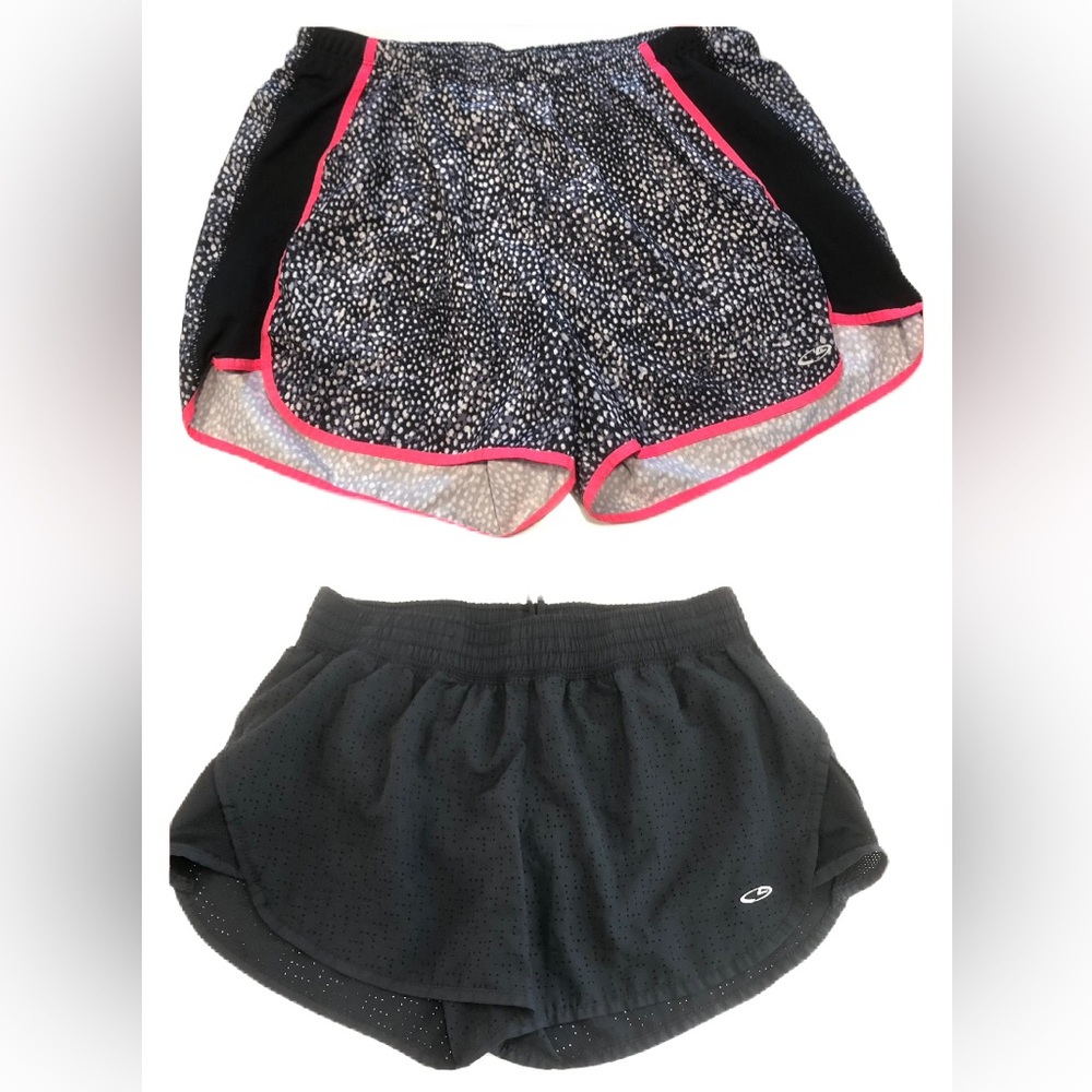C9 by Champion Women's Sport Running Shorts, 2 pieces Sz M